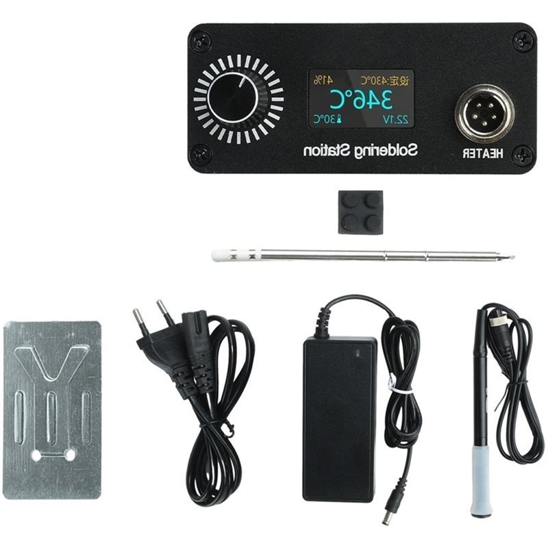 Soldering Station T12 Oled - Estación de Soldadura AB11-T12 para Reparaciones