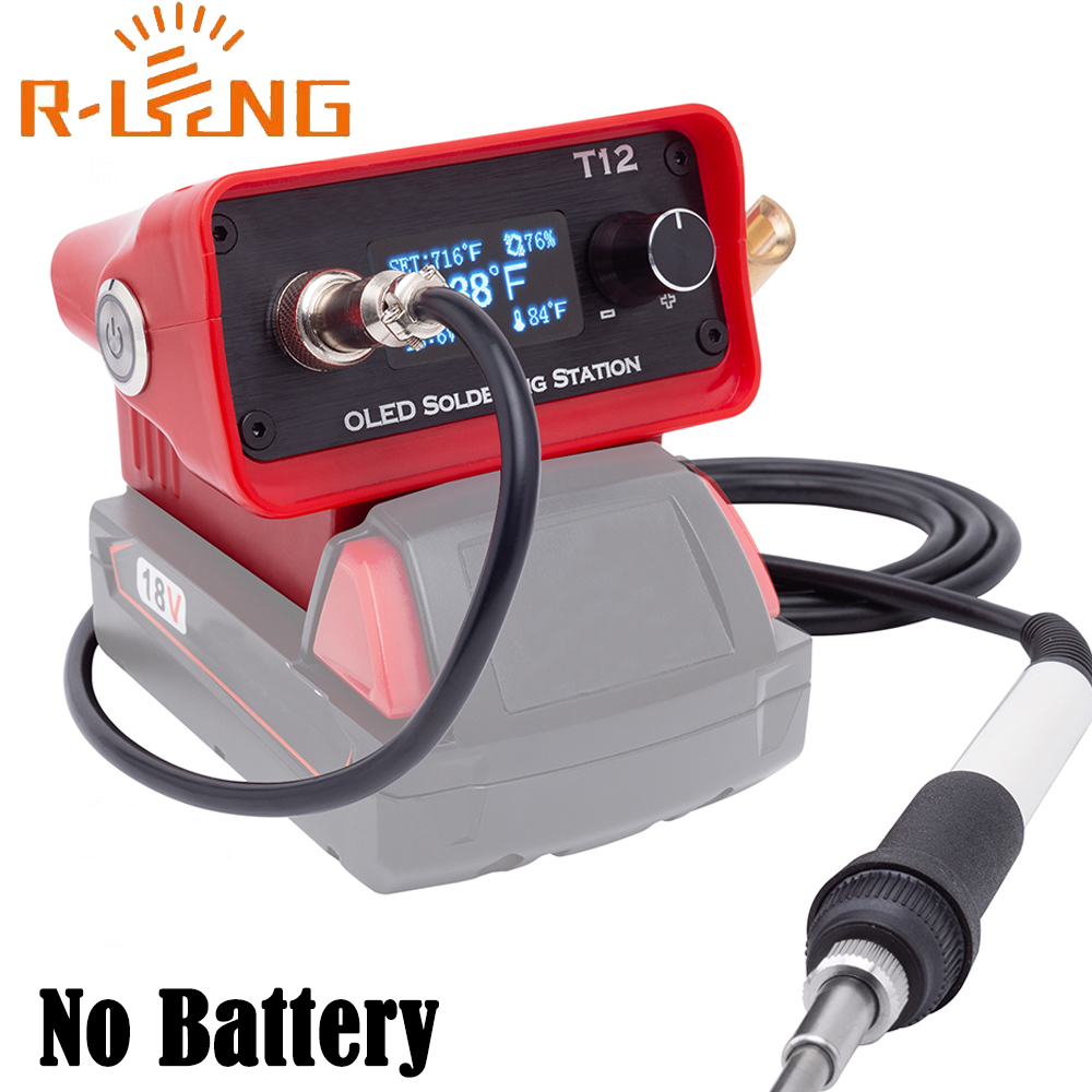 Soldering Station T12 Oled - Estación de soldadura de hierro OLED